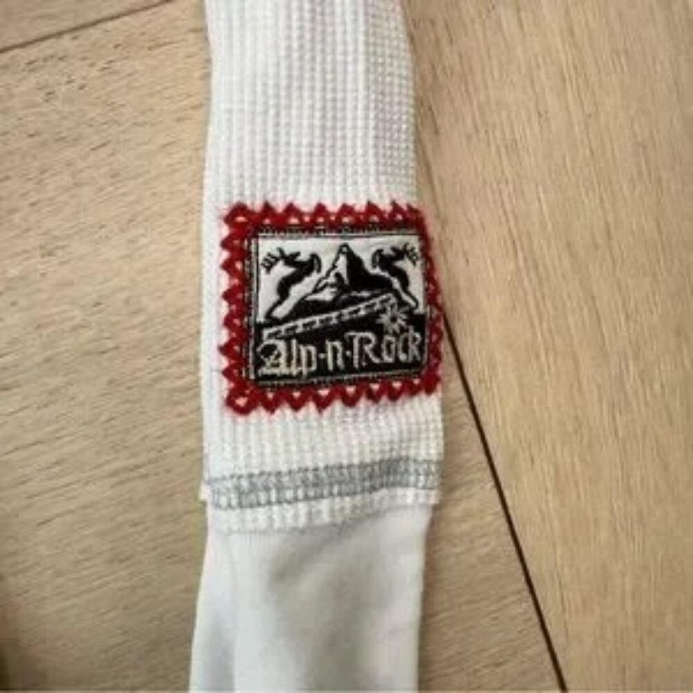 Alp N Rock St Moritz Thermal Shirt Diavolezza Graphic Ski Top White Long Sleeve - Picture 8 of 10
